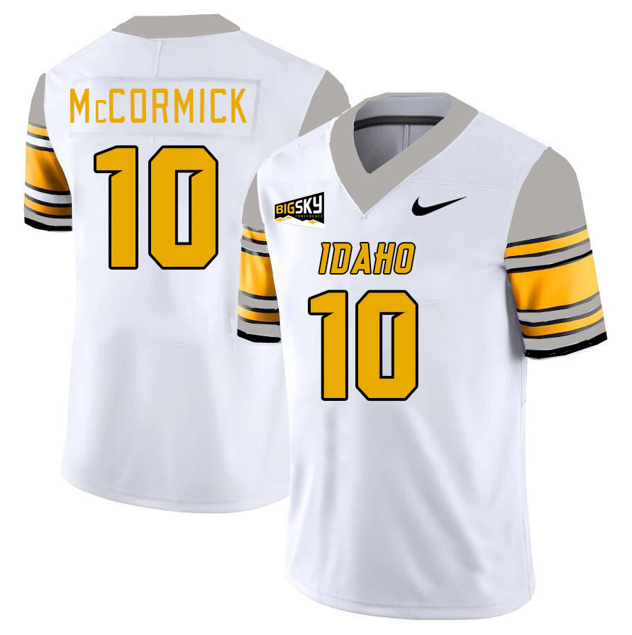 Men-Youth #10 Sean McCormick Idaho Vandals 2023 College Football Jerseys Stitched-White